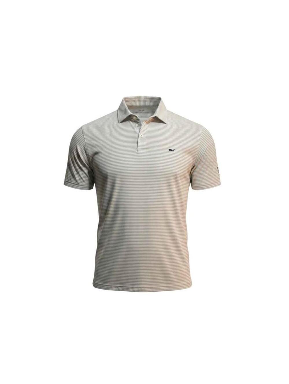 Vineyard Vines Performance Striped Polo Shirt L